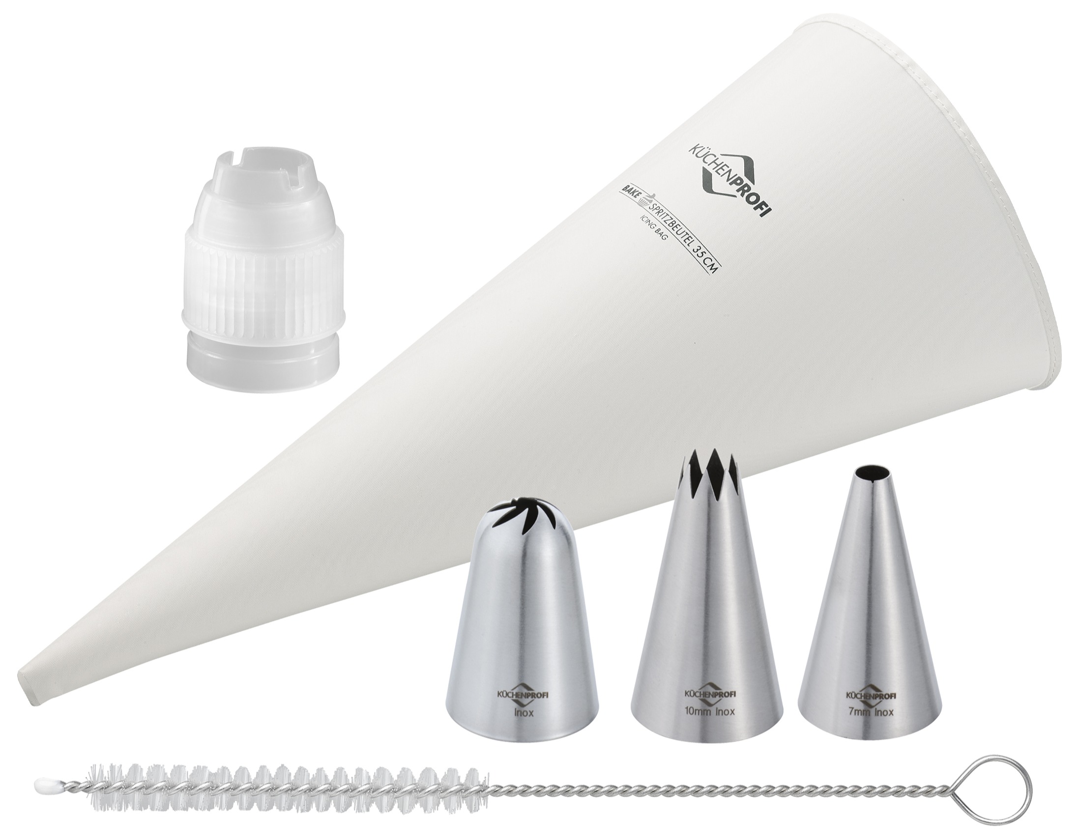 0805352205 BAKE PROFI skvělá zdobící sada na zdobení dortů, dezertů, kanapek a studených mís - 5 ks  Kuchenprofi (2)